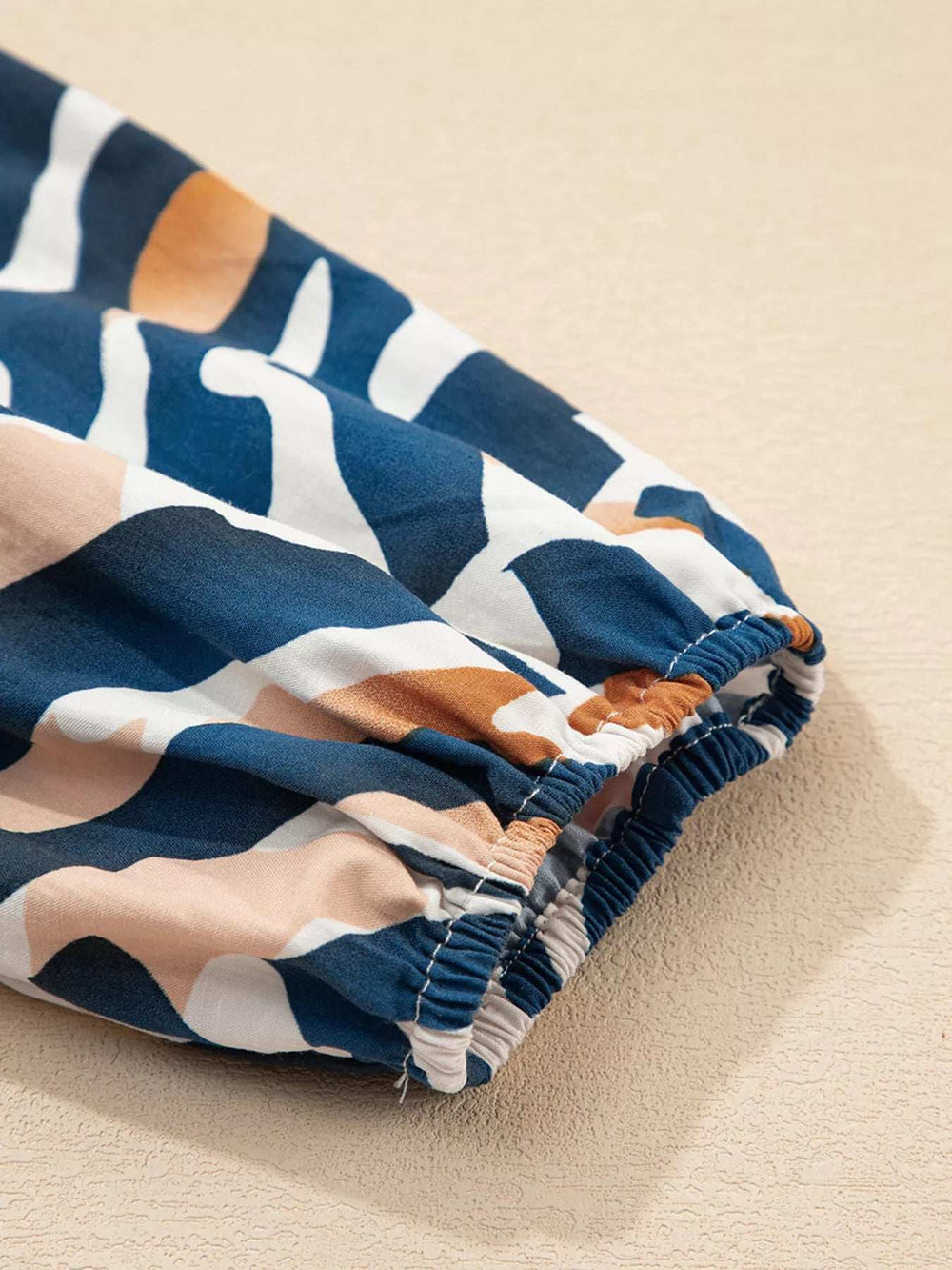 Zebra Print Tied Front Puff Sleeve Top - Trendsi - Flyclothing LLC