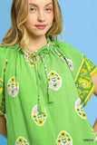 Umgee Boho Bloom Border Top - Trendsi - Flyclothing LLC