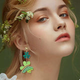 Lucky Clover Dangle Earrings - Trendsi - Flyclothing LLC