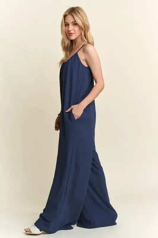 ADORA Wide Leg Casual Cami Jumpsuit - Trendsi - Flyclothing LLC