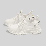 Mesh Lace-Up Platform Athletic Shoes - Trendsi - Flyclothing LLC