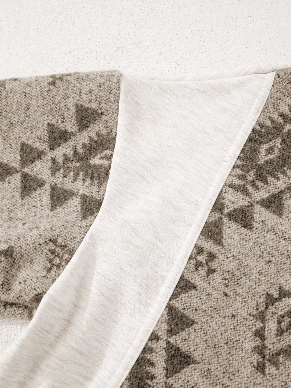 Western Aztec Print Color Block Patchwork Drawstring Hooded Shacket - Trendsi - Flyclothing LLC