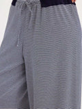 Drawstring Striped Wide Leg Pants - Trendsi - Flyclothing LLC