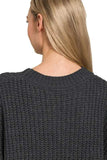 Zenana Short Sleeve Round Neck Sweater - Trendsi - Flyclothing LLC