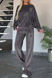 Full Size Boat Neck Long Sleeve Top and Pants Set - Trendsi - Flyclothing LLC