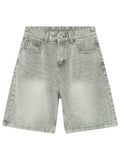 Men's Washed Denim Shorts with Pockets - Trendsi - Flyclothing LLC