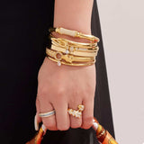 18K Gold-Plated Zircon Bracelet - Trendsi - Flyclothing LLC