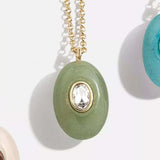 Natural Stone Pendant Necklace - Trendsi - Flyclothing LLC