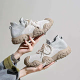 Contrast Mesh Platform Athletic - Trendsi - Flyclothing LLC