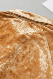 Button Down Loose Fit Velvet Shirt - Trendsi - Flyclothing LLC