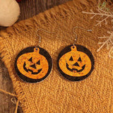 PU Leather Pumpkin Earrings - Trendsi - Flyclothing LLC