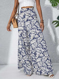 Printed High Waist Wide Leg Pants - Trendsi - Flyclothing LLC