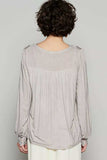 POL Floral Embroidery Woven Top with Lace Trim - Trendsi - Flyclothing LLC