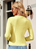 Button Up Long Sleeve Cardigan - Trendsi - Flyclothing LLC