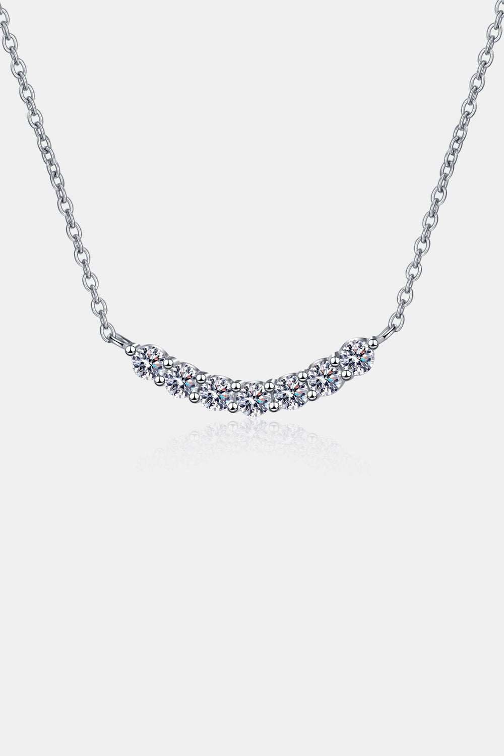 1.4 Carat Moissanite 925 Sterling Silver Necklace - Trendsi - Flyclothing LLC