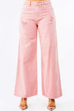 American Bazi High Waist Distressed Wide Leg Jeans - Trendsi - Flyclothing LLC