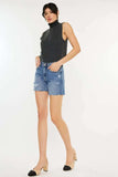 Kancan Distressed High Waist Denim Shorts - Trendsi - Flyclothing LLC