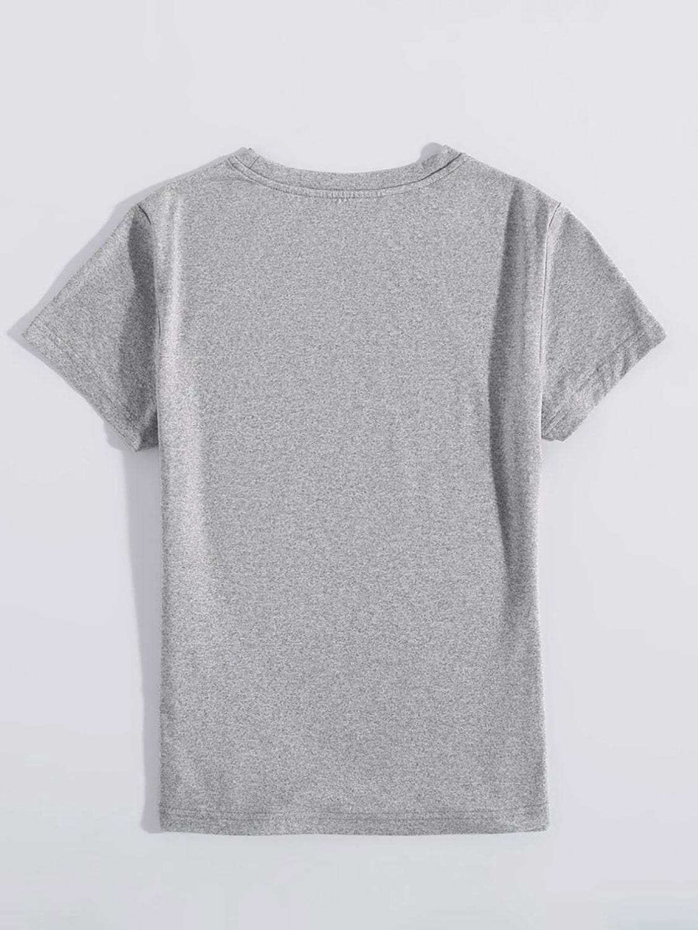 Graphic Round Neck Short Sleeve T-Shirt - Trendsi - Flyclothing LLC