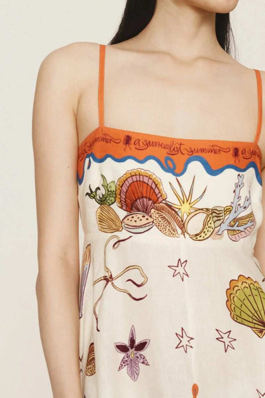 Printed Square Neck Maxi Cami Dress - Trendsi - Flyclothing LLC
