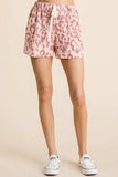 BiBi Leopard Shorts with Twill Tape Drawstring - Trendsi - Flyclothing LLC