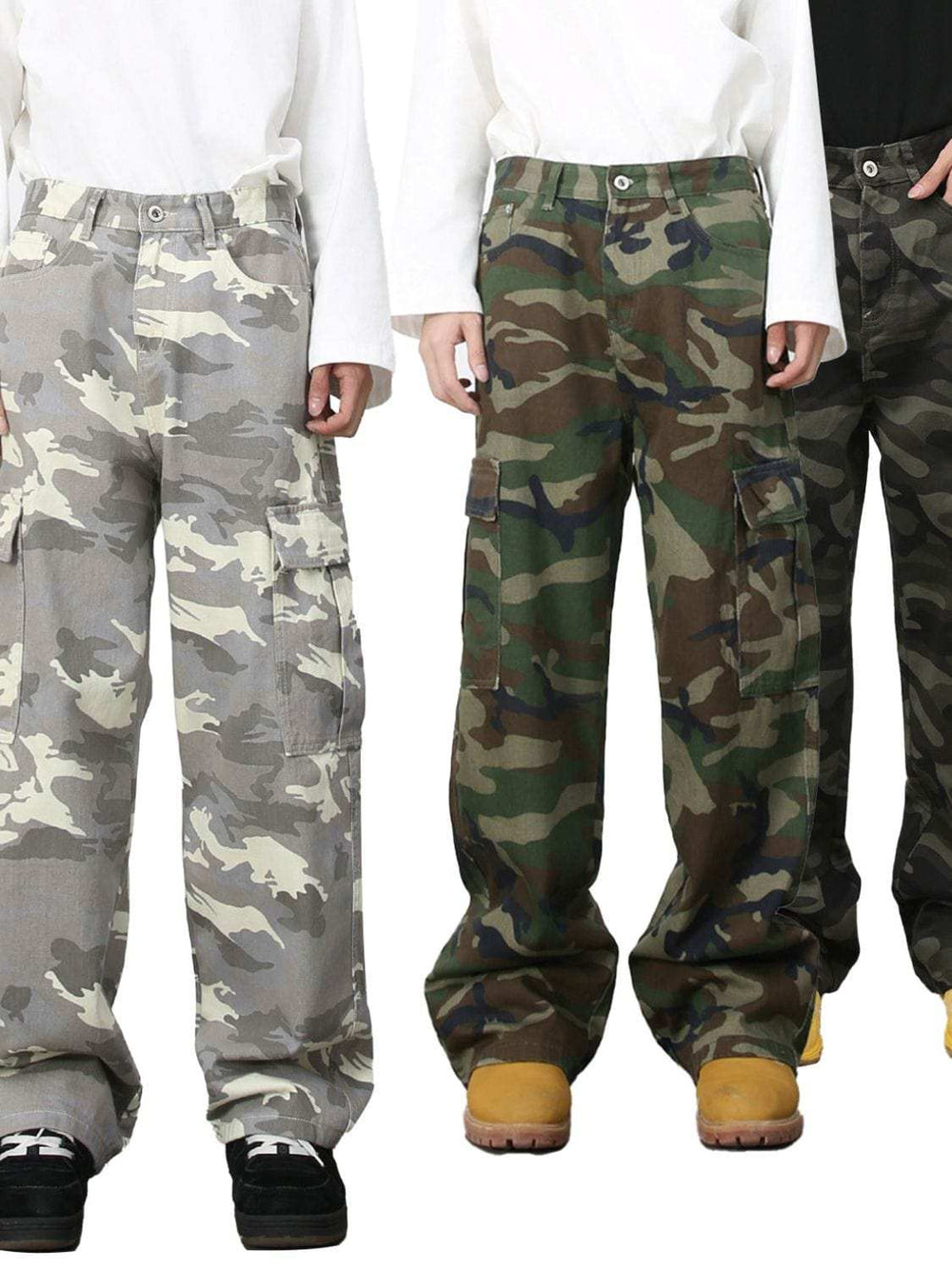 Men's Camouflage Jeans with Pockets - Trendsi - Flyclothing LLC