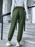 Full Size Elastic Waist Pants with Pockets - Trendsi - Flyclothing LLC