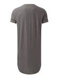 Men's Full Size Button Detail Short Sleeve Lounge Dress Plus Size - Trendsi - Flyclothing LLC