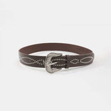 PU Leather Rhinestone Belt - Trendsi - Flyclothing LLC