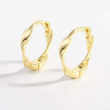 925 Sterling Silver Hoop Earrings - Trendsi - Flyclothing LLC