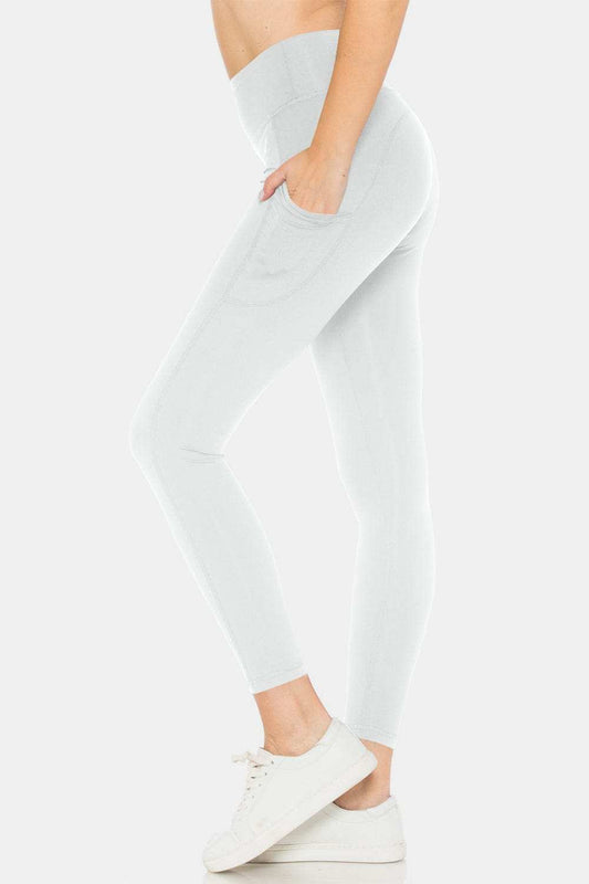 Leggings Depot High Waist Leggings with Pockets - Trendsi - Flyclothing LLC