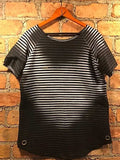Men's Full Size Round Neck Short Sleeve Striped T-Shirt Plus Size - Trendsi - Flyclothing LLC