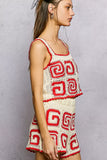 POL Handmade Crochet Cropped Tank with Granny Square Pattern - Trendsi - Flyclothing LLC
