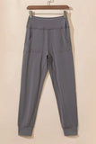 High Waist Joggers with Pockets - Trendsi - Flyclothing LLC