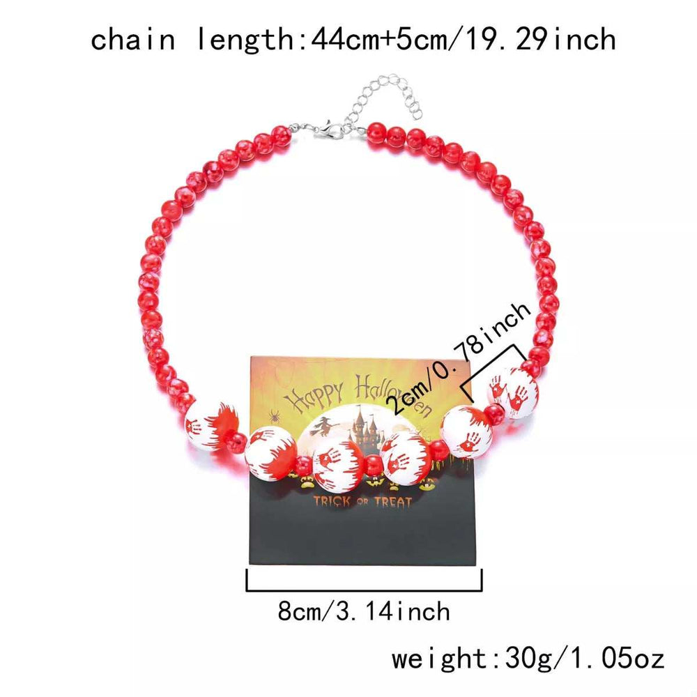 Halloween Necklace and Bracelet Jewelry Set - Trendsi - Flyclothing LLC