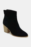 Beast Fashion Suede Point Toe Ankle Booties - Trendsi - Flyclothing LLC