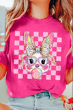 Rabbit Graphic Round Neck Short Sleeve T-Shirt - Trendsi - Flyclothing LLC