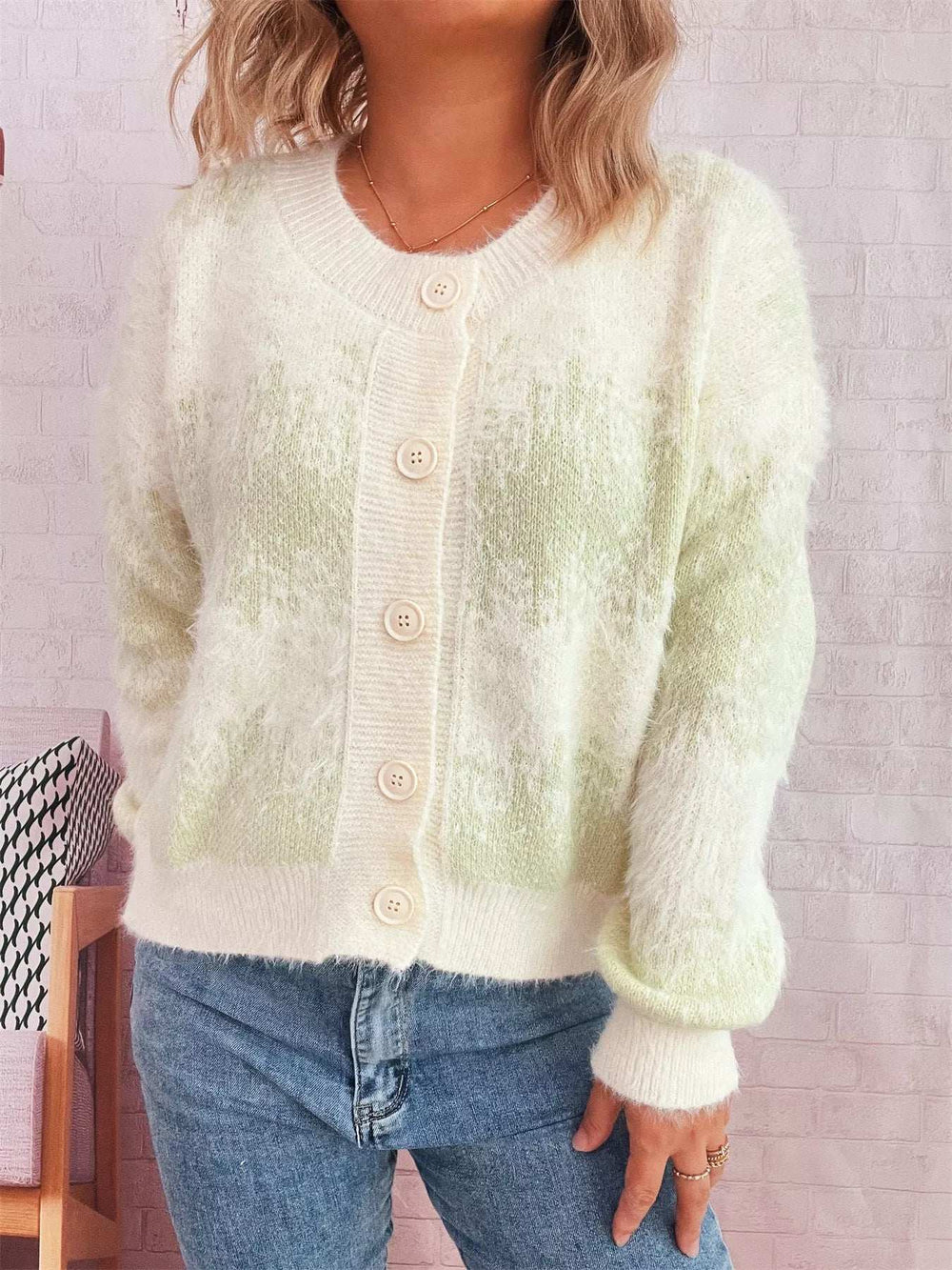 Ribbed Hem Button Up Cardigan - Trendsi - Flyclothing LLC