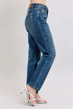 Judy Blue Full Size High Waisted Rigid Magic Non-destroy Straight Leg Jeans Plus Size - Trendsi - Flyclothing LLC
