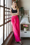 Heimish Full Size Front Tie Pants with Paperbag Waistband Plus Size - Trendsi - Flyclothing LLC