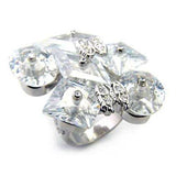 7X350 - Rhodium 925 Sterling Silver Ring with AAA Grade CZ in Clear - Alamode - Flyclothing LLC