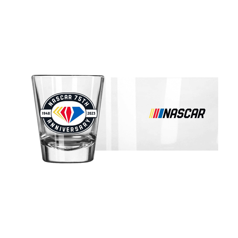 Nascar 75TH Anniversary 2oz Shot Glass - Logo Brands - Flyclothing LLC