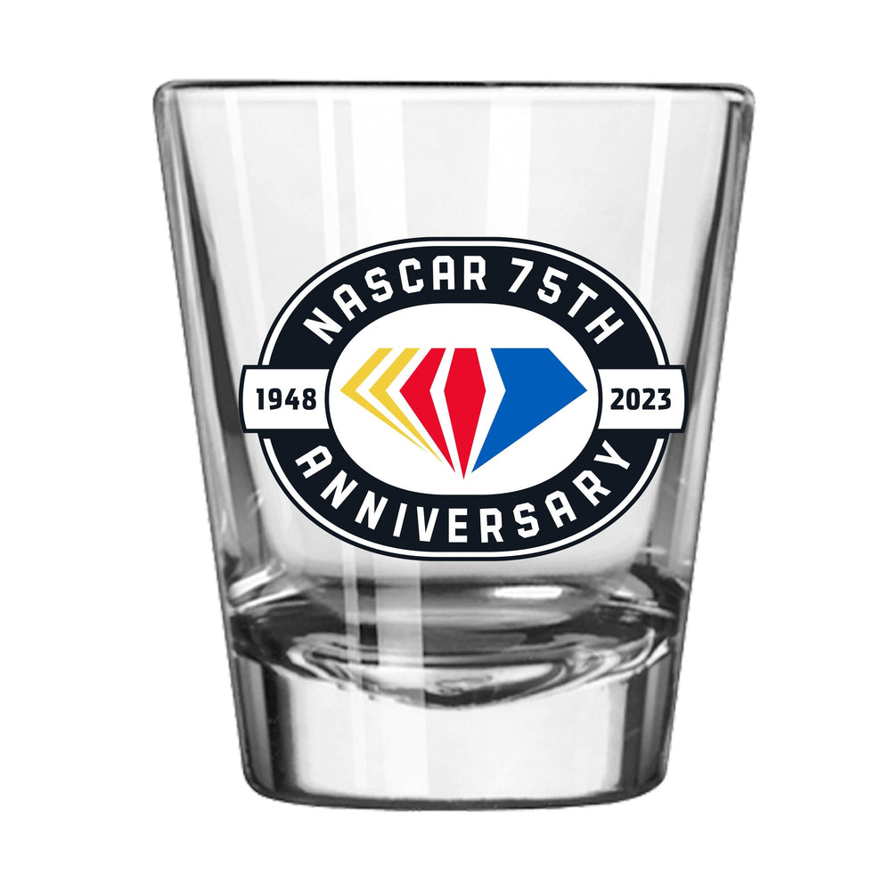 Nascar 75TH Anniversary 2oz Shot Glass - Logo Brands - Flyclothing LLC