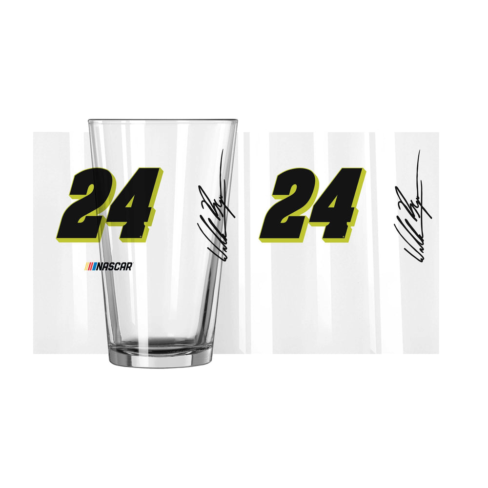 William Byron 16oz Gameday Pint Glass - Logo Brands - Flyclothing LLC