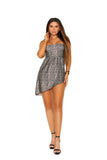 Elegant Moments Animal Print Asymmetrical Animal Prt. Dress 80047 - Elegant Moments - Flyclothing LLC