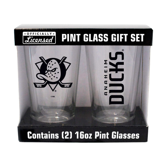 Anaheim Ducks 16oz Gameday Pint Glass 2 Pack - Logo Brands - Flyclothing LLC