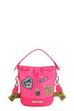 Nicole Lee USA Color Patch Bucket Bag - Trendsi - Flyclothing LLC