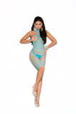 Elegant Moments Turquoise Turq. Mid Length Bodystocking 8015 - Elegant Moments - Flyclothing LLC