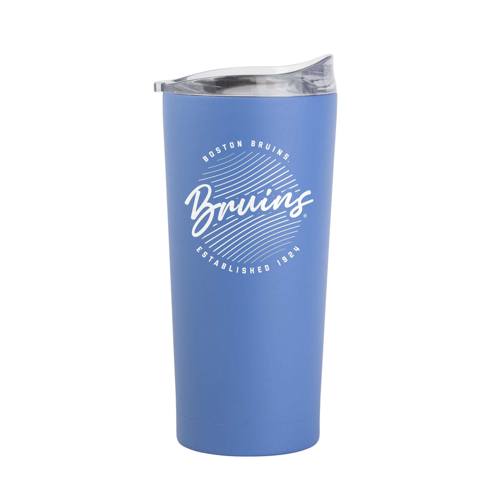 Boston Bruins 20oz Retro Script Arctic Powder Coat Tumbler - Logo Brands - Flyclothing LLC