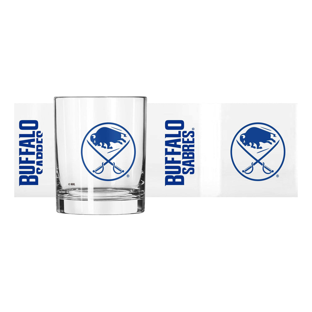 Buffalo Sabres 14oz Gameday Rocks Glass - Logo Brands - Flyclothing LLC