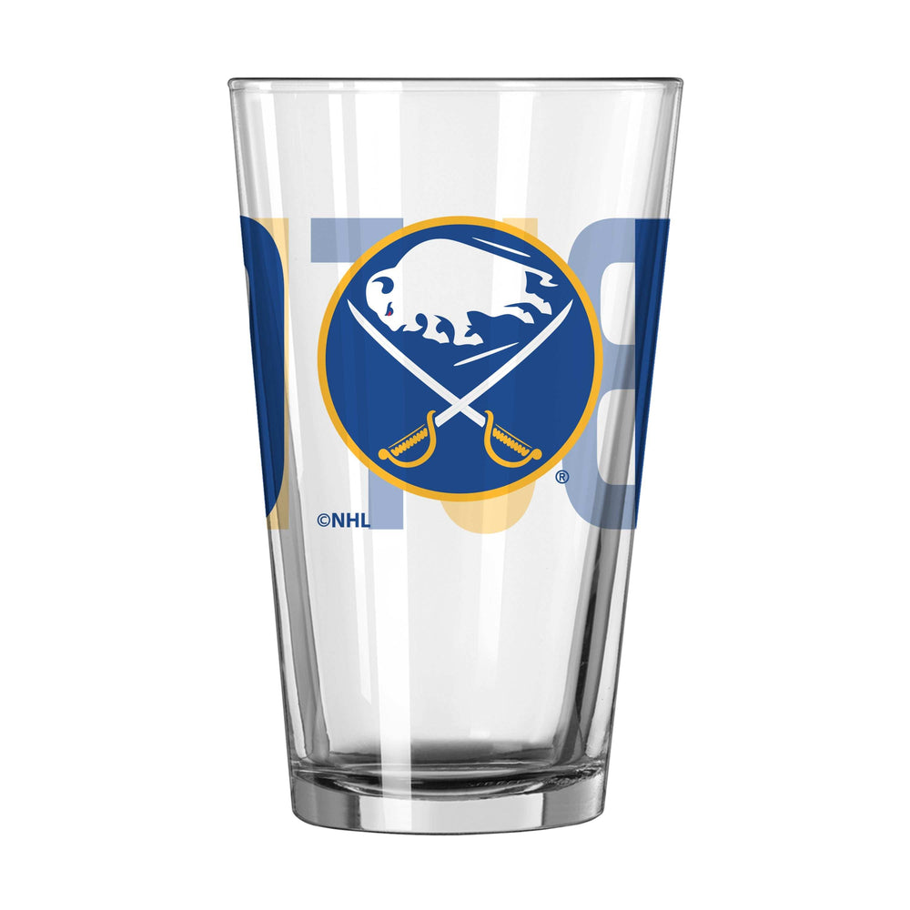 Buffalo Sabres 16oz Overtime Pint Glass - Logo Brands - Flyclothing LLC